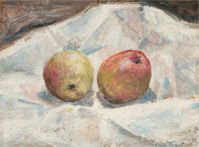Carl Toms OBE (1927-1999) - Signed Acrylic, Still Life with Apples