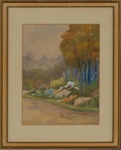 Stanley A. Burthen - Mid 20th Century Watercolour, Garden in Bloom