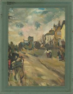 Manner of Paul Lucien Maze (1887-1979) - 20th Century Oil, Street with Figures