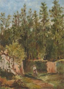 D.M.H - 1916 Oil, Near Malcolm House, Mullion
