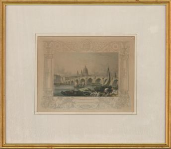 Hans Fincke - A Pair of Early 19th C. Engravings, Blackfriars and London Bridges