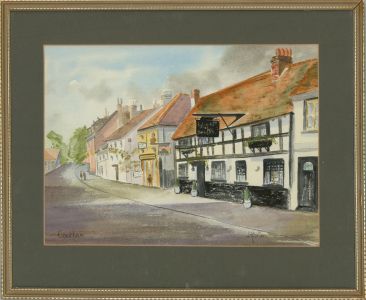 James Horton RBA - 20th Century Watercolour, Cookham High Street