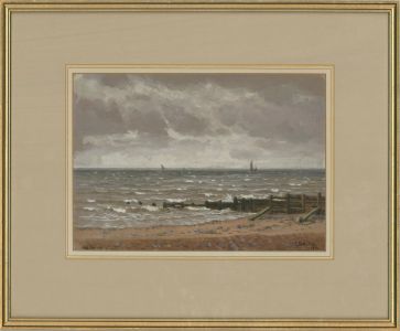 George Harry Wallis FSA (1848-1936) - 1912 Watercolour, A Grey Day