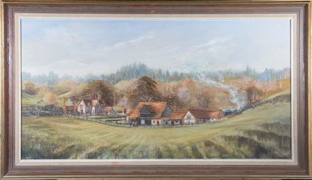 Jean Belcher (c.1928-2018) - 20th Century Oil, Apple Tree Corner, Marlow