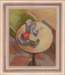 J. W - Contemporary Oil, Quick Lunch
