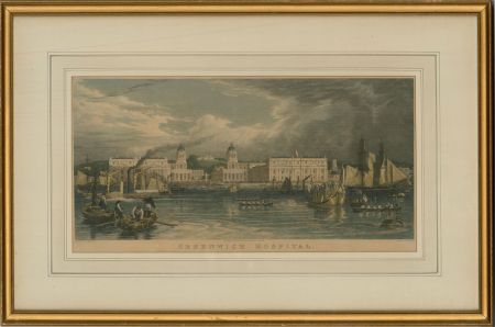 Frederick James Havell (1801-1841) - 1820 Engraving, Greenwich Hospital