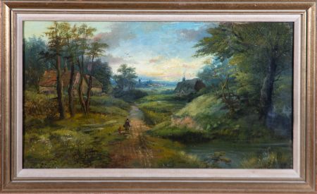 Early 20th Century Oil - Homeward