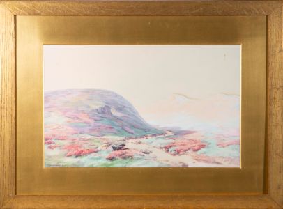 Baragwanath King (1864-1939) - Early 20th Century Watercolour, View in Dartmoor