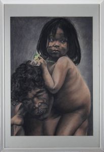 J. J - Contemporary Pastel, Study Of A Young Girl