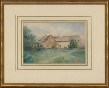 P. Shields - 20th Century Watercolour, Top of the Clough