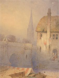 G.A.P - Signed & Framed Late 19th Century Watercolour, Bishop's Bridge, Norwich