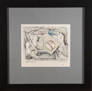 Adrian Hill PROI RBA (1895-1977) - Signed 1965 Graphite Drawing, Tempus Fugit