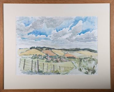 Edmund Neville-Rolfe (1920-2015) - 20th Century Watercolour, View of Hindon