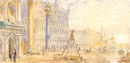 Early 19th Century Watercolour - Morning in Venice