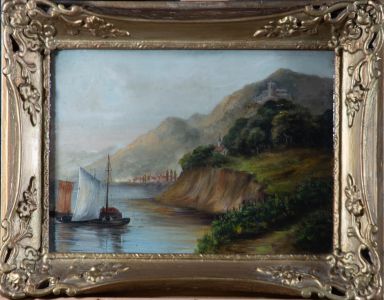 Late 19th Century Oil - European Coastline