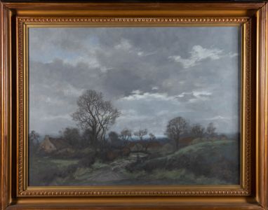 Early 20th Century Oil - Overcast Landscape