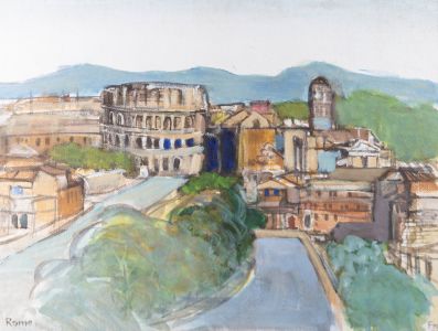 Fred M. Atkinson (1941-2014) - 1982 Acrylic, Rome