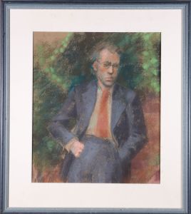 20th Century Pastel - Man in Suit