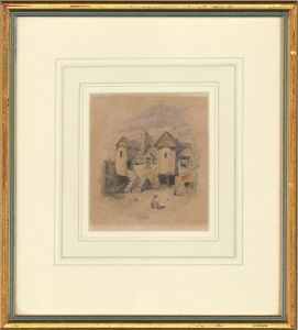 Mid 19th Century Watercolour - Heading Home