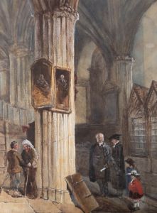 J. Hardy - Late 19th Century Watercolour, Dormitory Christchurch College Oxford