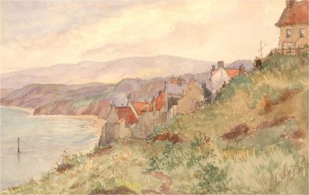 1889 Watercolour - Robin Hood's Bay