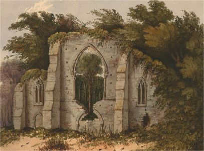 Mid 19th Century Watercolour - Netley Abbey