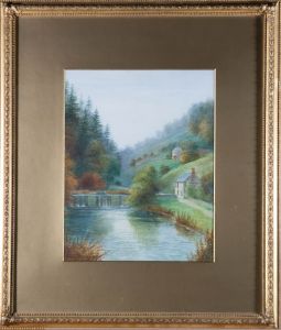 A.D. Hammersley - 1913 Watercolour, View of Dimminsdale