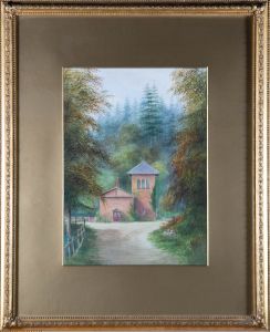 A.D. Hammersley - 1913 Watercolour, Entrance to Dimminsdale