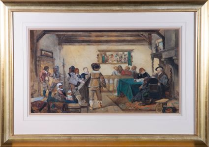 Claud Scott - 1888 Watercolour, Seeking Justice