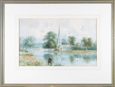 1871 Watercolour - Fly Fishing