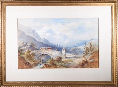 Henry Earp Senior (1831-1914) - Late 19th Century Watercolour, Cattle Crossing