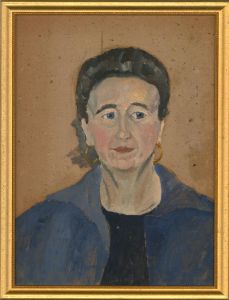 Patrick Lambert Larking ROI (1907-1981) - Contemporary Oil, Small Smile
