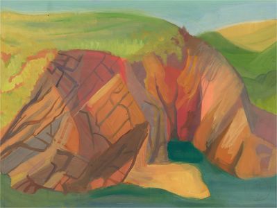 Maurice Colasson (1911-1992) - 20th Century Gouache, Colourful Landscape