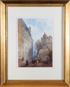 Thomas Miles I Richardson - Early 19th Century Watercolour, Continental Street