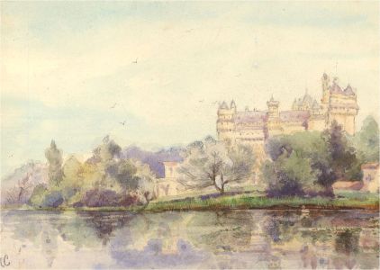 L. M. C - Early 20th Century Watercolour, Château De Pierrfonds