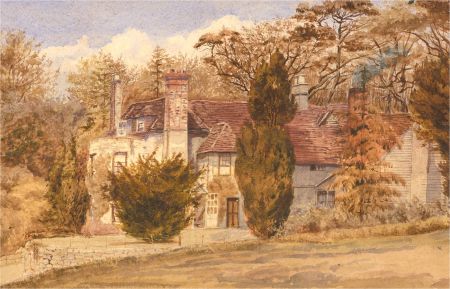 George Samuel Elgood (1851-1943) - Late 19th Century Watercolour, Cleeve Manor