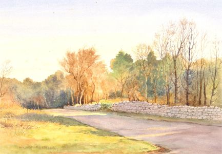 H.L. Hughes - 20th Century Watercolour, Rural Path