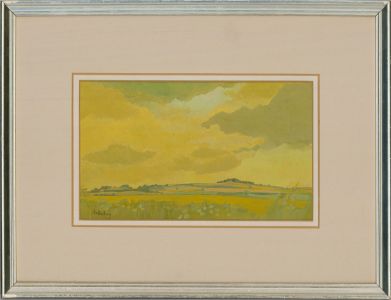 Irene Halliday (b.1931) - 20th Century Gouache, Yellow Skies