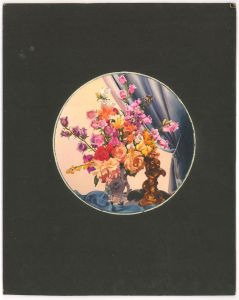Attrib. Henry Coller (1886-1958) - Watercolour, Summer Flowers