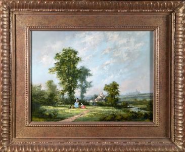Barbara Gudrun Sibbons (b.1925) - Signed & Framed 20th Century Oil, The Picnic