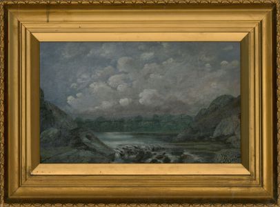 Early 20th Century Oil - Rocky River Scene