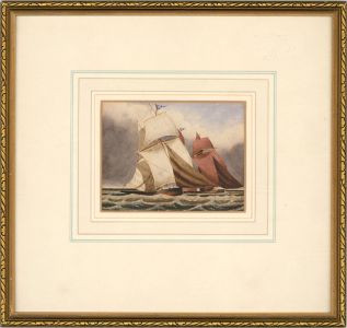 Late 19th Century Watercolour - Race At Sea