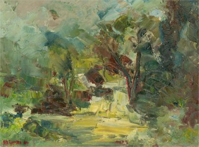 1984 Oil - Woodland Landscape