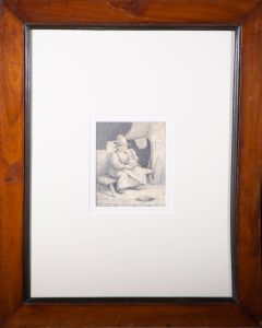Robert Luard Selby (1800-1880) - 19th Century Graphite Drawing, Dutch Peasant