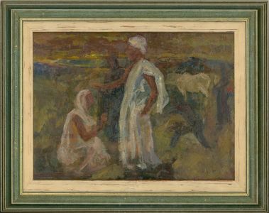 Framed Mid 20th Century Oil - The Blessing