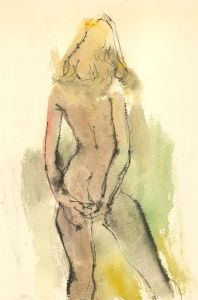 Peter Collins ARCA - Signed Mid 20th Century Watercolour, Nude Study