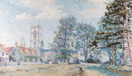 E. R. Sturgeon (1920-1999) - Mid 20th Century Oil, Impressionistic Church