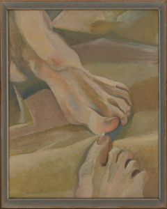 Edward Lewis (1936-2018) - Signed & Framed 1972 Oil, My Right Foot