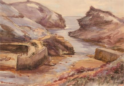 S.J. Beer - Signed Mid 20th Century Watercolour, Boscastle, Cornwall