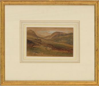 Late 19th Century Watercolour - Journey Through The Rolling Hills
